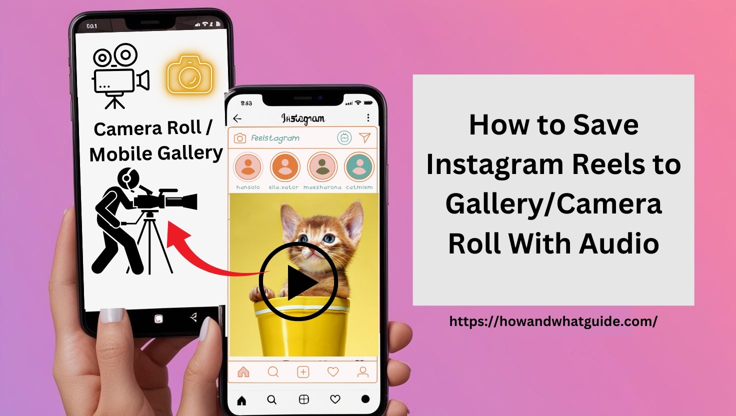 How to Save Instagram Reels to Gallery/Camera Roll With Audio