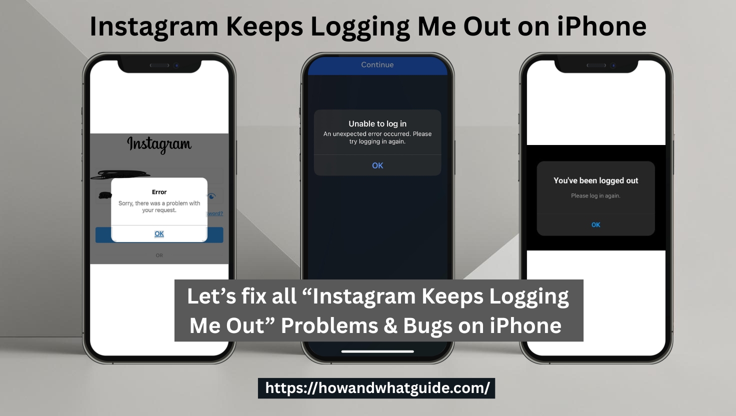 Let’s fix all Instagram Keeps Logging Me Out Problems & Bugs on iPhone